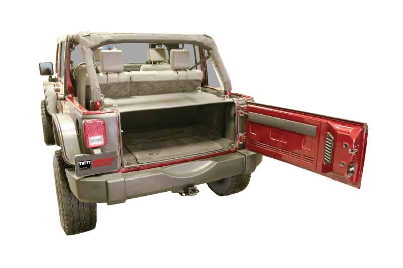 Jeep Wrangler JK Unlimited Tailgate Security Enclosure - Tuffy Products - Standard - Black - `07-`10